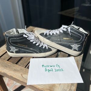 Size 38 limited edition golden goose slides